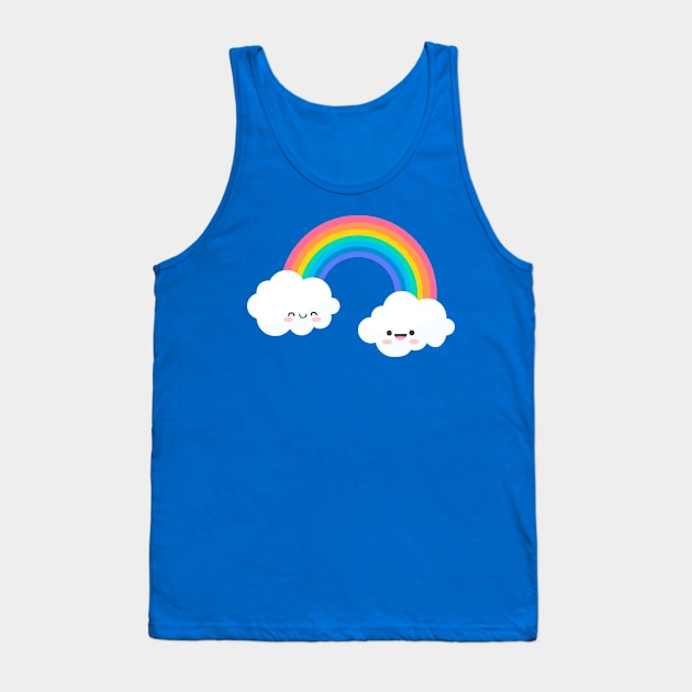 Super Kawaii Rainbow Tank Top by machmigo